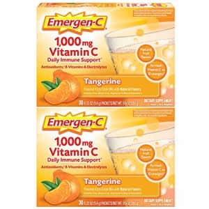 Emergen-C 1000mg Vitamin C Powder, with Antioxidants, B Vitamins and Electrolytes, Vitamin C for $11 Emergen-C 1000mg Vitamin C Powder, with Antioxidants, B Vitamins and Electrolytes, Vitamin C for $11