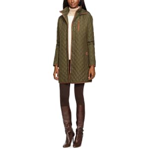 Lauren Ralph Lauren Women's Faux Suede-Trim Quilted Coat for $129 Lauren Ralph Lauren Women's Faux Suede-Trim Quilted Coat for $129