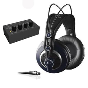 AKG K 240 MK II Professional Semi-Open Stereo Headphones with Behringer HA-400 Headphone Amplifier for $149 AKG K 240 MK II Professional Semi-Open Stereo Headphones with Behringer HA-400 Headphone Amplifier for $149