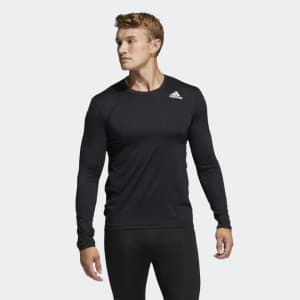 adidas Men's Techfit Fitted Long Sleeve T-shirt for $18 adidas Men's Techfit Fitted Long Sleeve T-shirt for $18