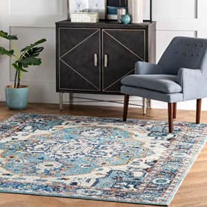 nuLOOM Corbett Vintage Boho Runner Rug, 2' 6" x 8', Blue for $51 nuLOOM Corbett Vintage Boho Runner Rug, 2' 6" x 8', Blue for $51