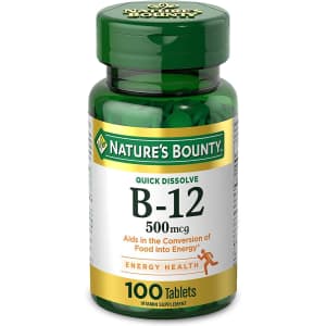 Nature's Bounty Vitamin B-12 Supplement 500mcg 100 Tablets for $2.79 via Sub & Save