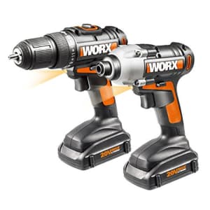 Worx 20V Drill and Impact Driver Kit for $181