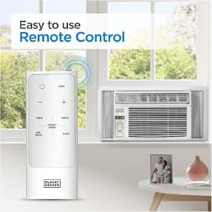 Black + Decker BLACK+DECKER BD08WT6 Window Air Conditioner with Remote Control, 8000 BTU, Cools Up to 350 Square for $296