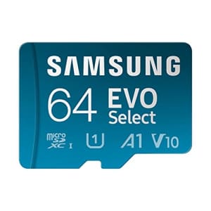 Samsung 64GB EVO Select microSDXC UHS-I Memory Card for $12