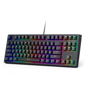 Aukey 87-Key Mechanical Blue Switches Keyboard w/ Gaming Software for $28 Aukey 87-Key Mechanical Blue Switches Keyboard w/ Gaming Software for $28