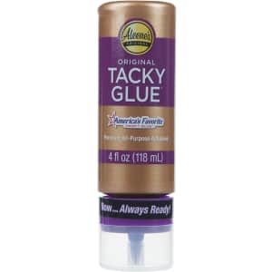 Aleene's Always Ready Tacky Glue 4-oz. Bottle for $5 Aleene's Always Ready Tacky Glue 4-oz. Bottle for $5