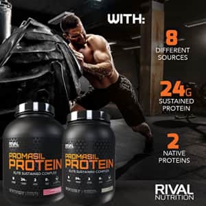 Rivalus Promasil Protein Powder Blend, Strawberry, 2 Pound for $23