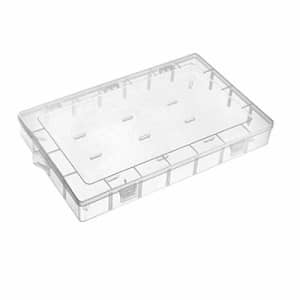 uxcell Component Storage Box - PP Electronic Component Containers Tool Boxes Clear White for $20