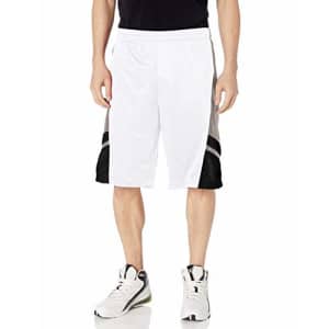 Southpole Men's Big and Tall Basic Basketball Mesh Shorts, White, 3XB for $13 Southpole Men's Big and Tall Basic Basketball Mesh Shorts, White, 3XB for $13