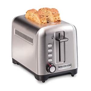 Hamilton Beach Professional 2 Slice Toaster, with Bagel, Defrost & Reheat Settings, Stainless Steel for $55