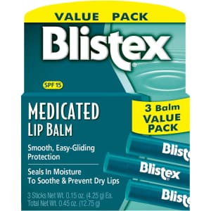Blistex Medicated Lip Balm 3-Pack for $2.03 via Sub & Save Blistex Medicated Lip Balm 3-Pack for $2.03 via Sub & Save