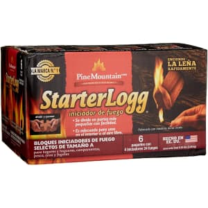 Pine Mountain StarterLogg Select-A-Size Firestarting Blocks 24-Pack for $22 Pine Mountain StarterLogg Select-A-Size Firestarting Blocks 24-Pack for $22