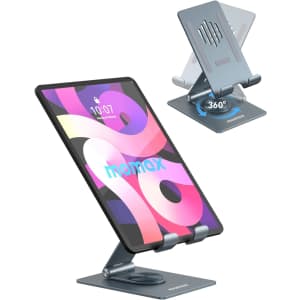 Momax 360° Rotating Swivel Desk Stand for iPad for $25