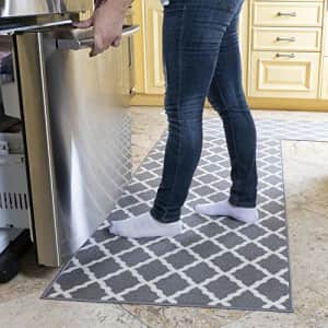 Ottomanson Glamour Collection Non-Slip Moroccan Trellis Design Runner Rug, 26" X 6'0", Grey for $42 Ottomanson Glamour Collection Non-Slip Moroccan Trellis Design Runner Rug, 26" X 6'0", Grey for $42