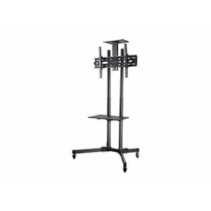Monoprice Select Series Tilt TV Wall Mount Bracket Stand Cart with Media Shelf - For TVs 32in to for $68