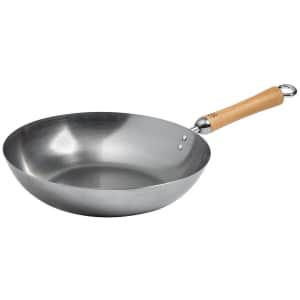 Honey Can Do Joyce Chen 12" Carbon Steel Stir-Fry Wok Pan for $15