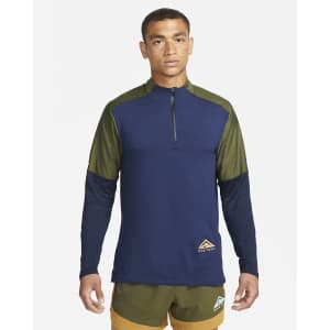 Nike Men's Dri-Fit Trail Element 1/2-Zip Running Top for $44 Nike Men's Dri-Fit Trail Element 1/2-Zip Running Top for $44