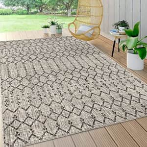 JONATHAN Y Ourika Moroccan Geometric Textured Weave Indoor/Outdoor Gray/Black 4 ft. x 6 ft. Area for $87 JONATHAN Y Ourika Moroccan Geometric Textured Weave Indoor/Outdoor Gray/Black 4 ft. x 6 ft. Area for $87