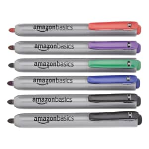 AmazonBasics Jumbo Retractable Permanent Marker 6-Pack for $8 AmazonBasics Jumbo Retractable Permanent Marker 6-Pack for $8