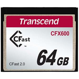 Transcend 64GB, CFAST2.0, SATA3, MLC for $66