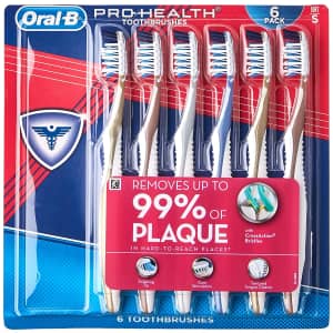 Oral-B Pro Health All In One Soft Toothbrushes 6-Pack for $11 via Sub & Save