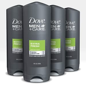 Dove Men+Care 18-oz. Body & Face Wash 4-Pack for $14 via Sub & Save Dove Men+Care 18-oz. Body & Face Wash 4-Pack for $14 via Sub & Save