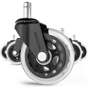 Office Owl Replacement Office Chair Wheels 5-Pack for $19 Office Owl Replacement Office Chair Wheels 5-Pack for $19