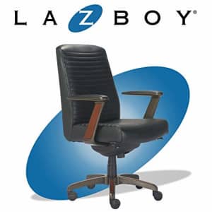 La-Z-Boy Emerson Modern Executive Office Chair with Rich Wood Inlay, Ergonomic High-Back Lumbar for $793 La-Z-Boy Emerson Modern Executive Office Chair with Rich Wood Inlay, Ergonomic High-Back Lumbar for $793