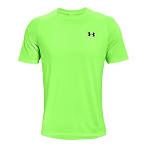 Under Armour Men's Tech 2.0 Short-Sleeve T-Shirt, Quirky Lime (752)/Black, Large for $20