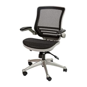Flash Furniture Mid-Back Transparent Black Mesh Executive Swivel Office Chair with Graphite Silver for $206