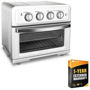Cuisinart TOA-60W Convection Toaster Oven Air Fryer with Light White Bundle wtih 1 Year Extended for $199