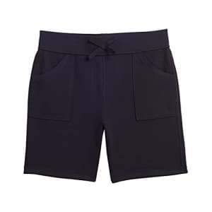 IZOD Girls' School Uniform Sensory-Friendly Soft Pull-on Short, Navy, 10 for $16