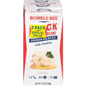 Bumble Bee Snack on the Run Chicken Salad Kit w/ Crackers 3-Pack for $3.73 via Sub & Save