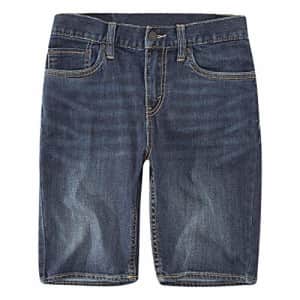 Levi's Boys' Little 511 Slim Fit Performance Denim Shorts, Resilient Blue, 7X for $15