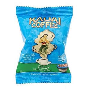 Kauai Coffee Single-Serve Pods, Decaf Medium Roast Arabica Coffee, Grown, Harvested and Roasted in for $25