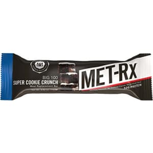 MET-Rx Big 100 Colossal Protein Bar, Super Cookie Crunch, 4 Count Value Pack, High Protein Bars to for $7