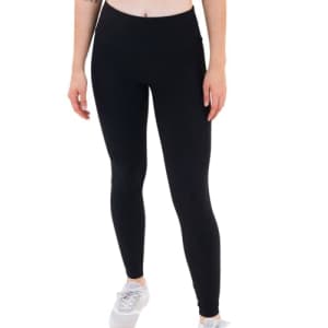 Spalding Women's Activewear High Waisted Polyester Ankle Legging, Black, 3X for $33