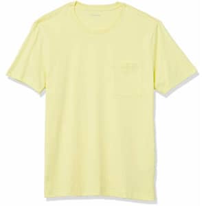 Amazon Brand - Goodthreads Men's "The Perfect Crewneck T-Shirt" Short-Sleeve Cotton, Lemon, Large for $7 Amazon Brand - Goodthreads Men's "The Perfect Crewneck T-Shirt" Short-Sleeve Cotton, Lemon, Large for $7