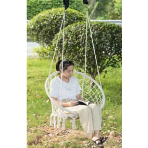 Playberg Round Hanging Hammock Swing Chair for $67 Playberg Round Hanging Hammock Swing Chair for $67