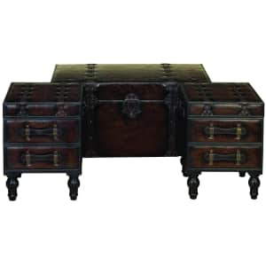 Litton Lane 3-Piece Storage Trunk Coffee Table / Side Table Set for $354 Litton Lane 3-Piece Storage Trunk Coffee Table / Side Table Set for $354