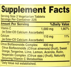 American Health Ester-C with Citrus Bioflavonoids Vegetarian Tablets - Gentle On Stomach, for $32 American Health Ester-C with Citrus Bioflavonoids Vegetarian Tablets - Gentle On Stomach, for $32