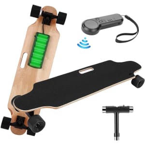 Elifine 35.4" Electric Skateboard w/ Remote for $230