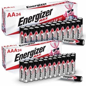 Energizer MAX AA & AAA Batteries 48-Pack for $23 via Sub & Save