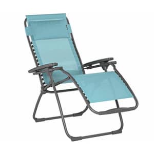 Lafuma Futura Zero Gravity Patio Recliner (Lac Blue Batyline Canvas) Outdoor Folding Lounge Chair for $186 Lafuma Futura Zero Gravity Patio Recliner (Lac Blue Batyline Canvas) Outdoor Folding Lounge Chair for $186
