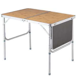 Giantex Portable Aluminum Folding Table Patio Outdoor Picnic Lightweight Indoor Outdoor Party with for $60 Giantex Portable Aluminum Folding Table Patio Outdoor Picnic Lightweight Indoor Outdoor Party with for $60
