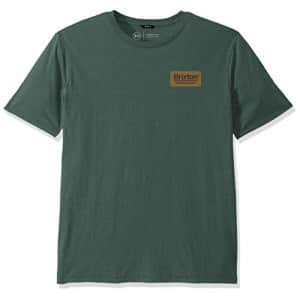 Brixton Men's Palmer Premium FIT Short Sleeve T-Shirt, Emerald/Gold, X-Small for $28 Brixton Men's Palmer Premium FIT Short Sleeve T-Shirt, Emerald/Gold, X-Small for $28