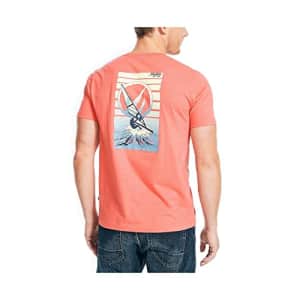 Nautica Men's Sustainably Crafted Graphic T-Shirt, Pepper Red, X-Large for $16