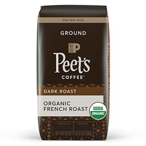 Peet's Coffee, Organic French Roast - Dark Roast Ground Coffee - 18 Ounce Bag, USDA Organic for $13