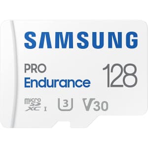 Samsung Pro Endurance Class 10 128GB U3 V30 microSDXC Card for $19